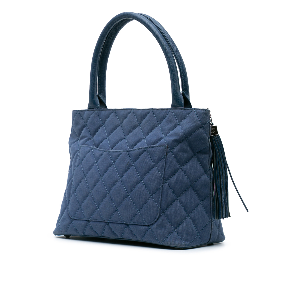 Pre-Loved Chanel Quilted Canvas and Caviar Tassel Tote - Picture 2 of 9